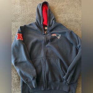 Patriots NFL Zip Up Hoodie - XL